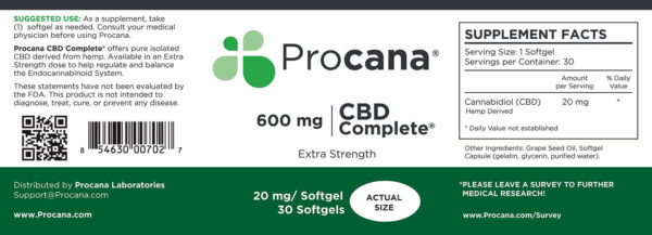 Procana CBD Complete® Softgels
